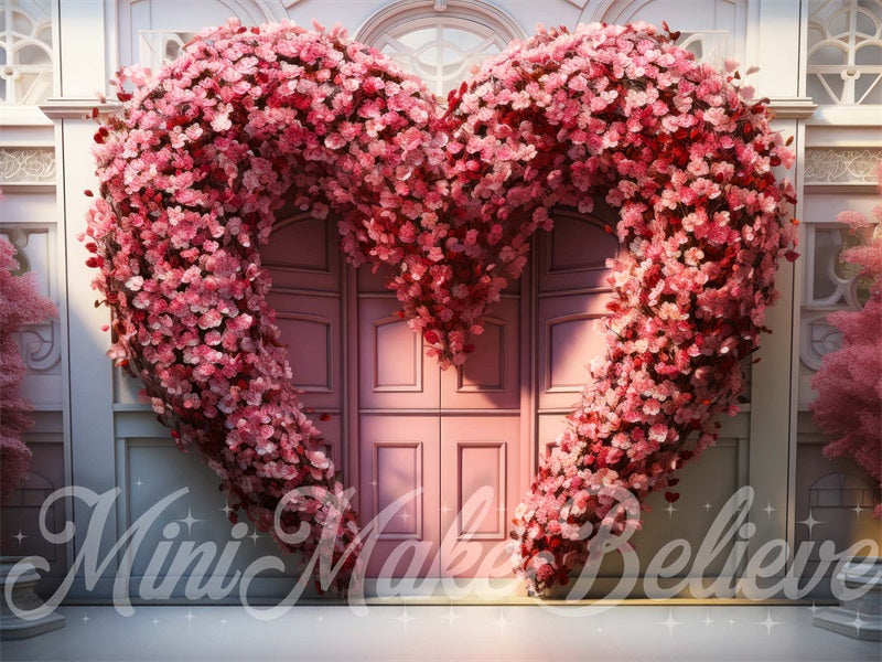 Kate Valentine Flower Heart Door Backdrop Designed by Mini MakeBelieve - Kate Backdrop AU