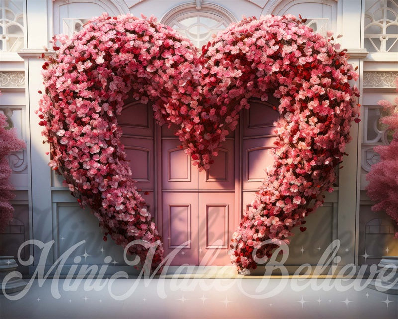 Kate Valentine Flower Heart Door Backdrop Designed by Mini MakeBelieve - Kate Backdrop AU