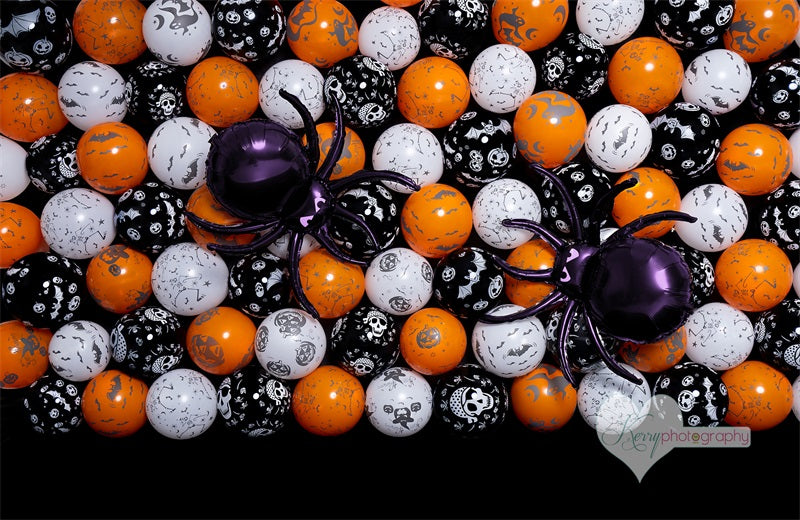 Kate Halloween Spider Backdrop for Photography Designed by Kerry Anderson - Kate Backdrop AU