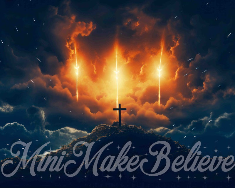 Kate Easter Cross Father Son Spirit Backdrop Designed by Mini MakeBelieve - Kate Backdrop AU