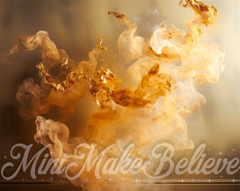 Kate Fine Art Dualtone Wall Backdrop Trim Moulding Liquid Gold Cream Smoke Designed by Mini MakeBelieve - Kate Backdrop AU