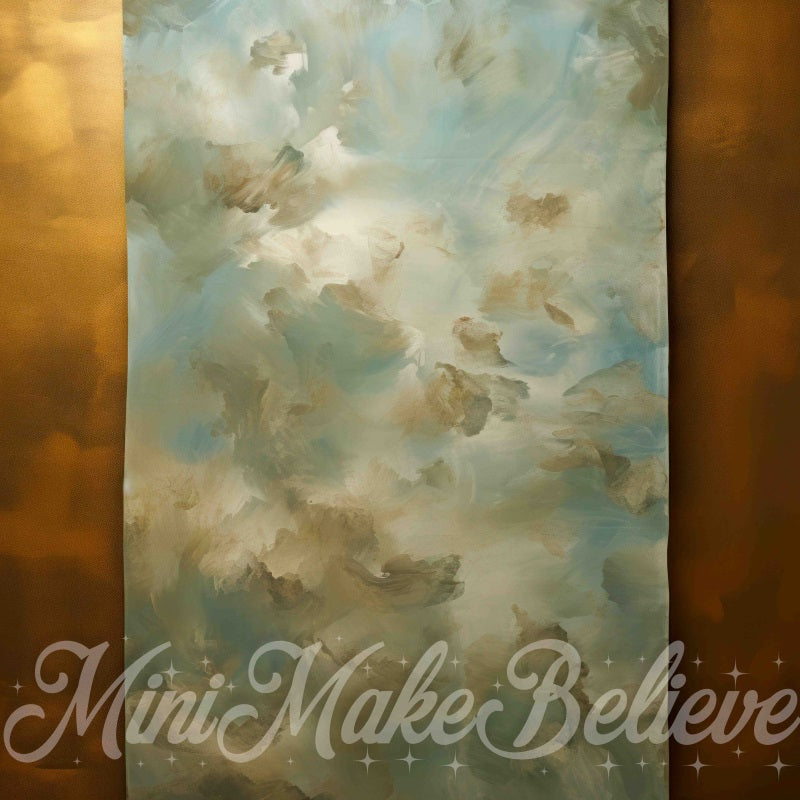 Kate Fine Art Dualtone Wall Trim Moulding Gold Teal White Backdrop Designed by Mini MakeBelieve - Kate Backdrop AU