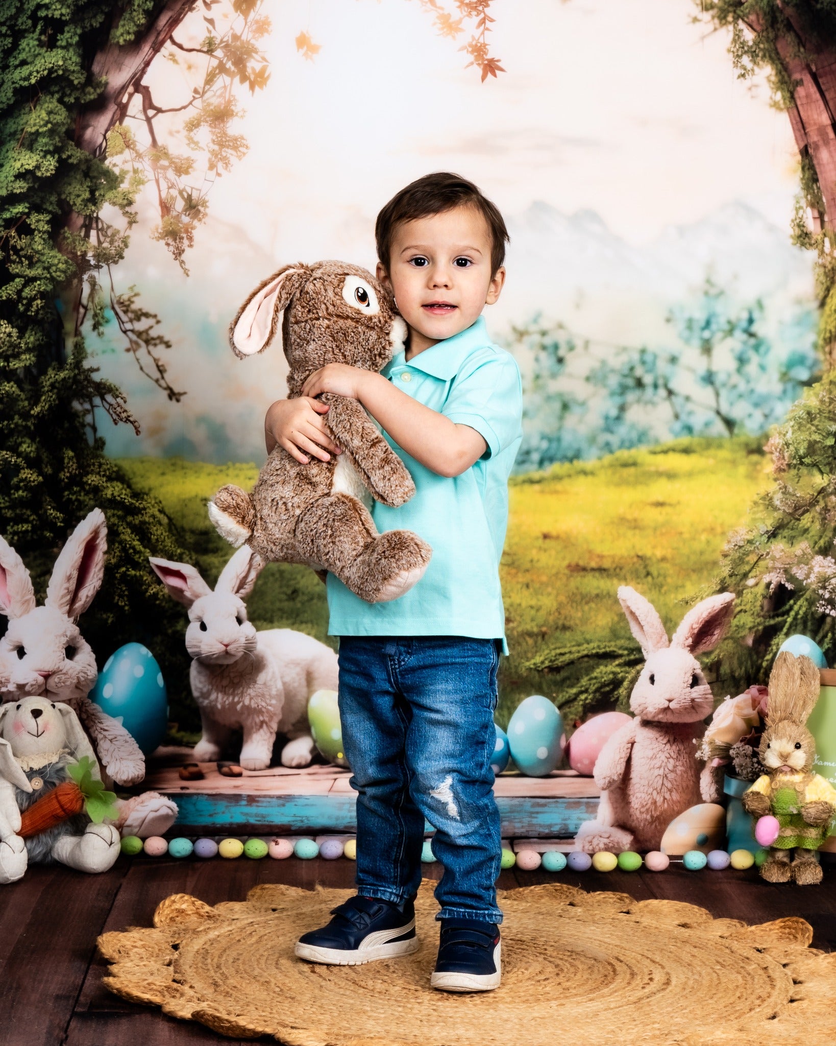 Kate Easter Bunny Window View Backdrop for Photography - Kate Backdrop AU