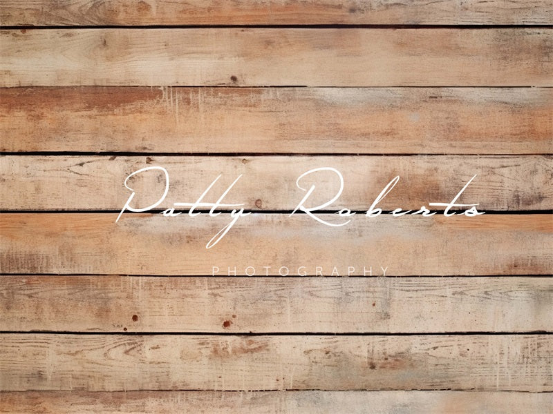 Kate Warm Distressed Wooden Planks Backdrop Designed by Patty Robertss - Kate Backdrop AU