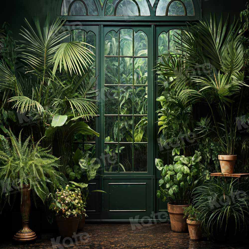 Kate Spring/Summer Green Plant Door Backdrop Designed by Emetselch - Kate Backdrop AU