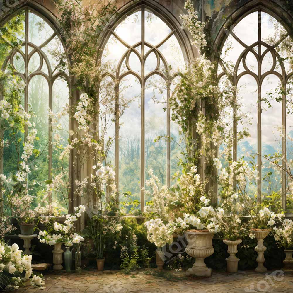 Kate Spring Flowers Window Room Backdrop Designed by Chain Photography - Kate Backdrop AU