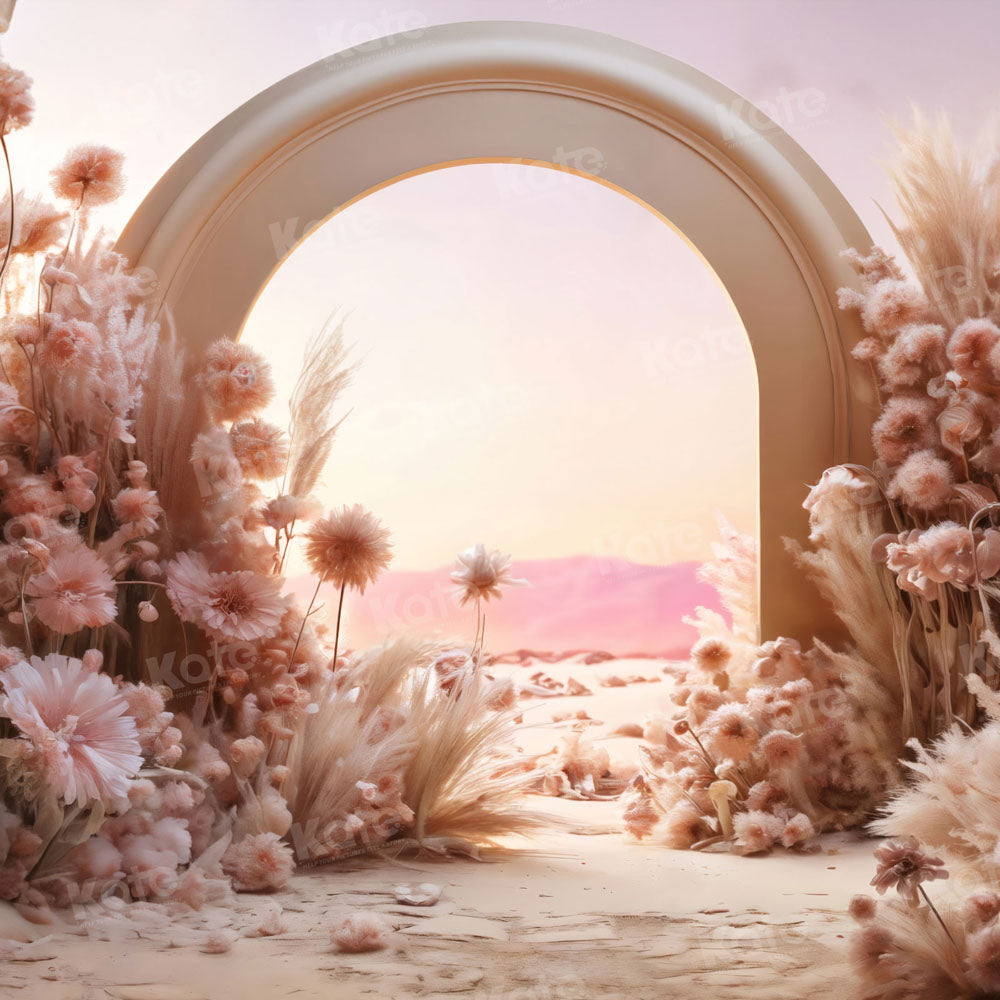 Kate Pink Flowers Reed Arch Backdrop Designed by Chain Photography - Kate Backdrop AU