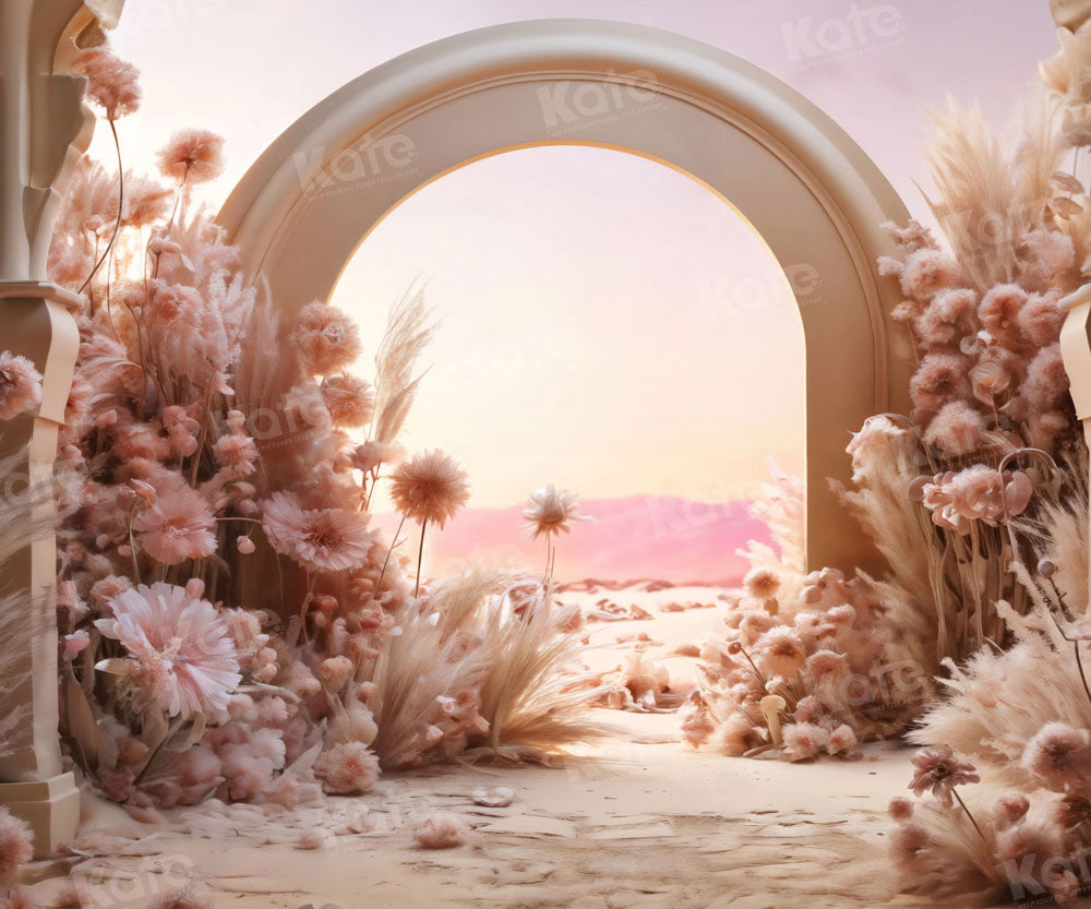 Kate Pink Flowers Reed Arch Backdrop Designed by Chain Photography - Kate Backdrop AU