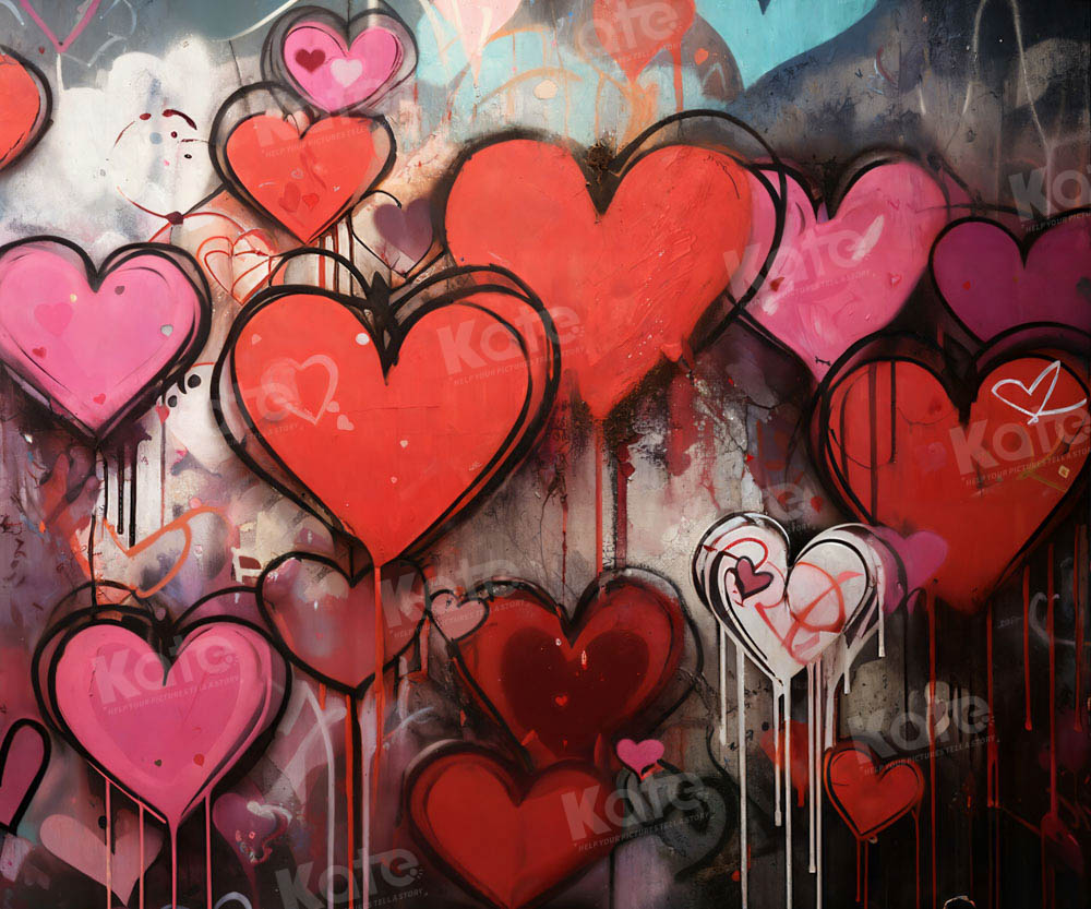Kate Valentine's Day Hearts Backdrop Designed by Chain Photography - Kate Backdrop AU