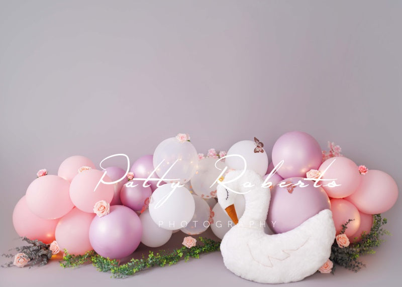 Kate Swan and Balloons Cake Smash Backdrop Designed by Patty Robertss - Kate Backdrop AU