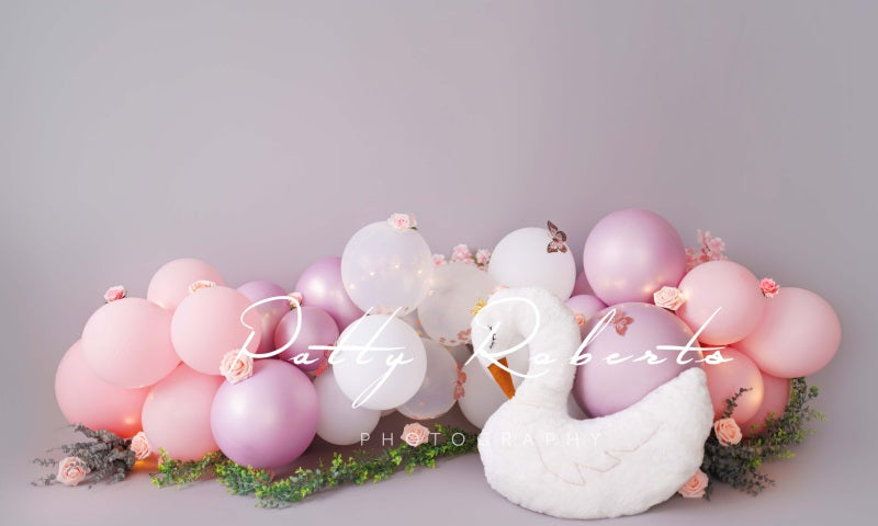 Kate Swan and Balloons Cake Smash Backdrop Designed by Patty Robertss - Kate Backdrop AU