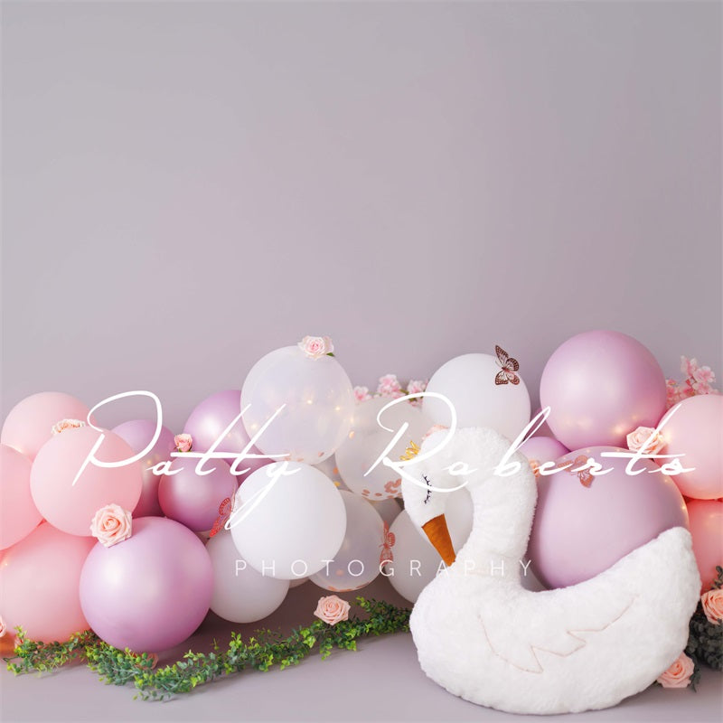 Kate Swan and Balloons Cake Smash Backdrop Designed by Patty Robertss - Kate Backdrop AU