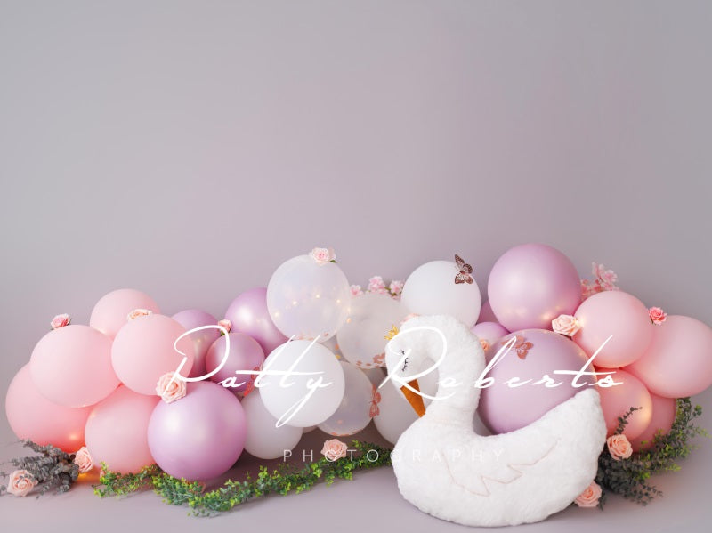 Kate Swan and Balloons Cake Smash Backdrop Designed by Patty Robertss - Kate Backdrop AU