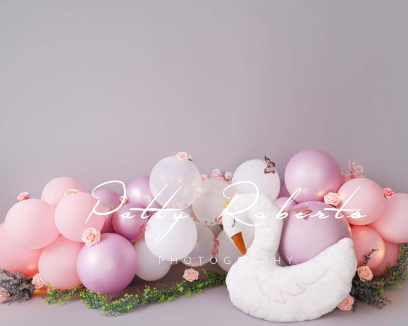 Kate Swan and Balloons Cake Smash Backdrop Designed by Patty Robertss - Kate Backdrop AU