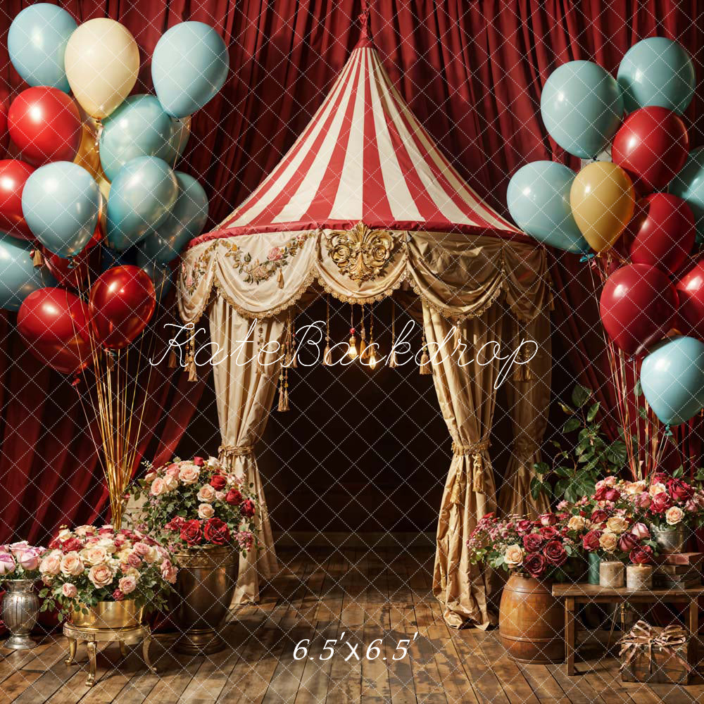 Kate Balloon Flowers Noble Stage Backdrop Designed by Chain Photography - Kate Backdrop AU