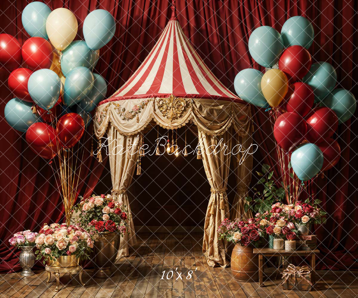 Kate Balloon Flowers Noble Stage Backdrop Designed by Chain Photography - Kate Backdrop AU