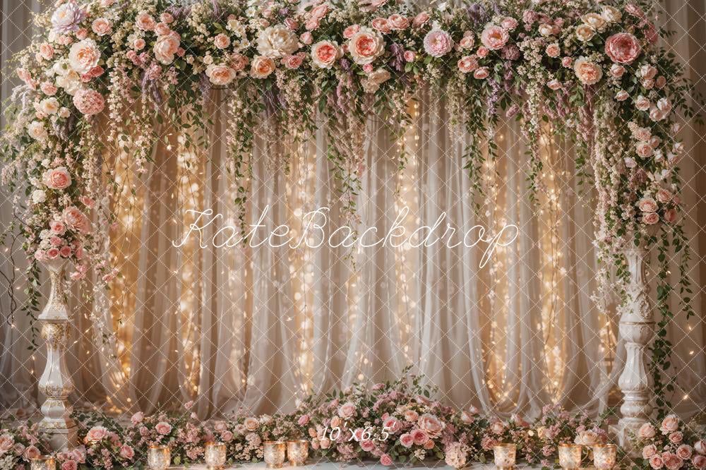 Kate Flower Light String Curtain Backdrop Designed by Chain Photography - Kate Backdrop AU