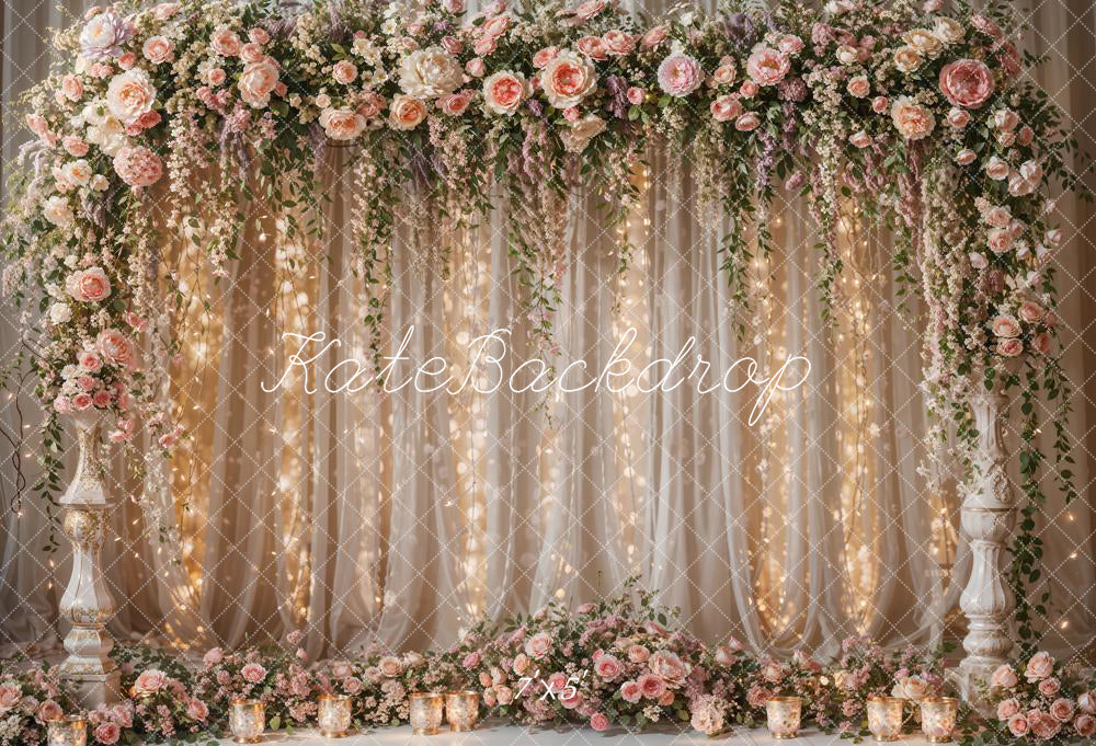 Kate Flower Light String Curtain Backdrop Designed by Chain Photography - Kate Backdrop AU