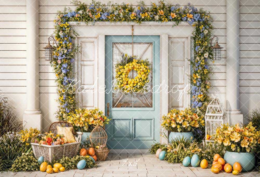 Kate Spring Flowers White Wall Backdrop Designed by Chain Photography - Kate Backdrop AU