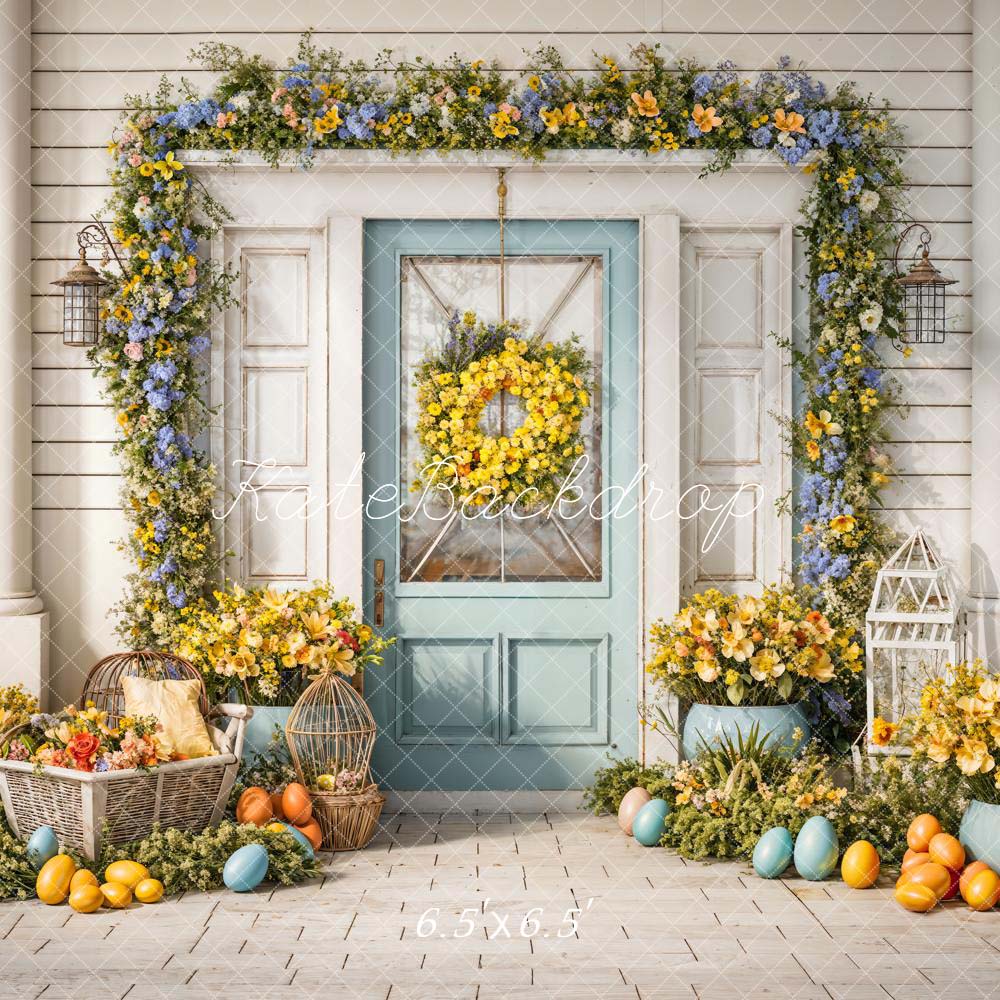 Kate Spring Flowers White Wall Backdrop Designed by Chain Photography - Kate Backdrop AU