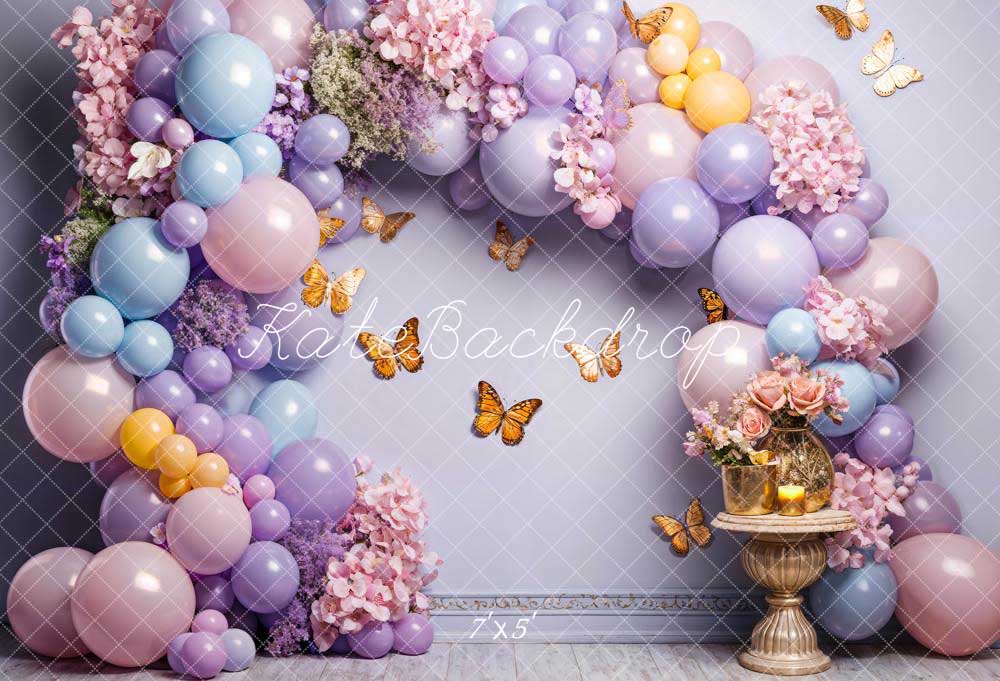 Kate Colorful Balloon Butterfly Wall Backdrop Designed by Chain Photography - Kate Backdrop AU
