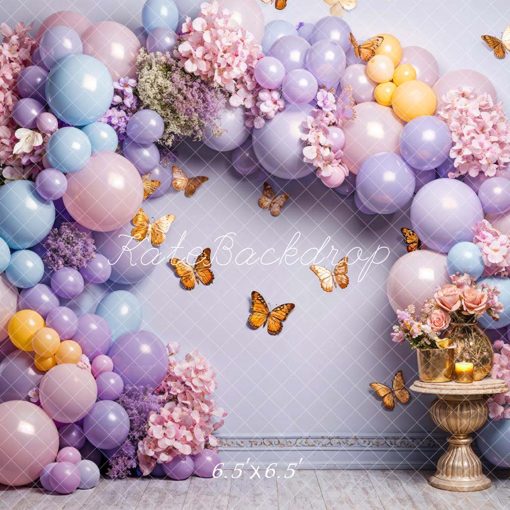 Kate Colorful Balloon Butterfly Wall Backdrop Designed by Chain Photography - Kate Backdrop AU