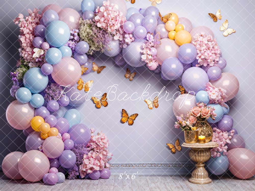 Kate Colorful Balloon Butterfly Wall Backdrop Designed by Chain Photography - Kate Backdrop AU