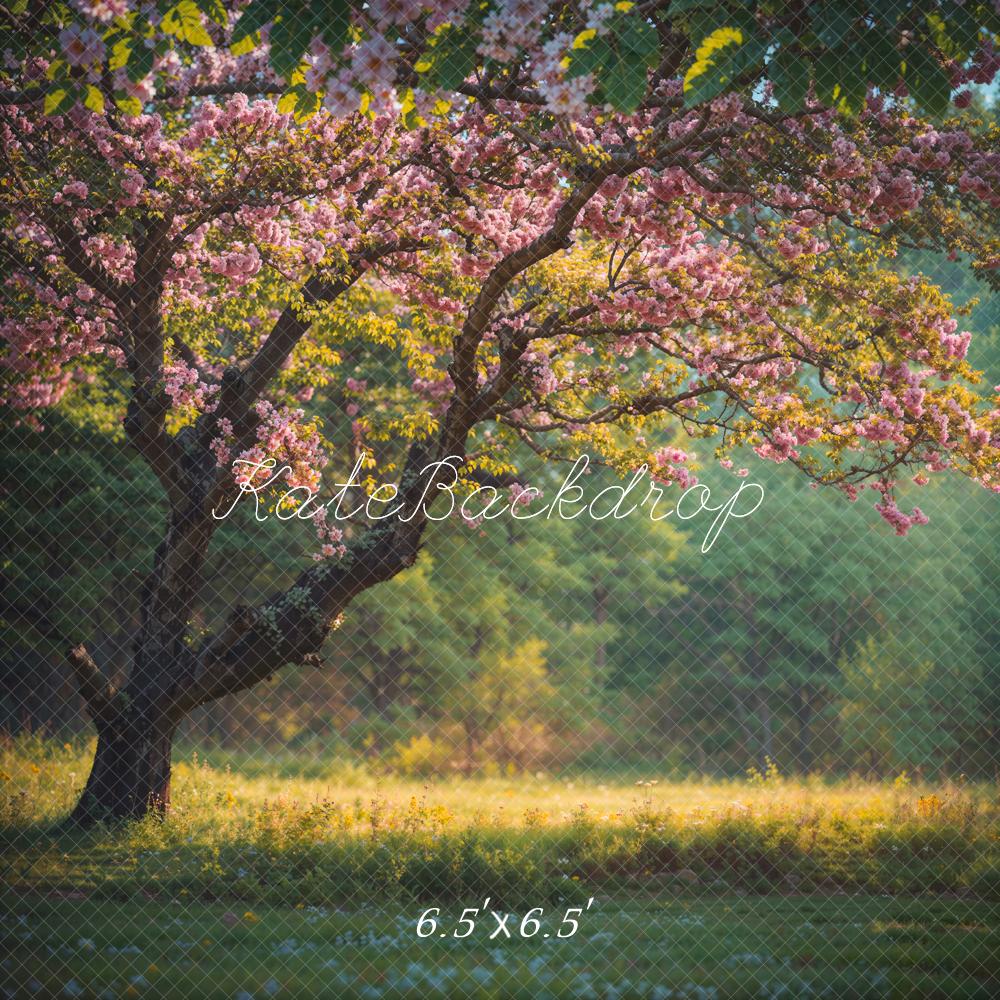 Kate Spring Outdoor Flower Tree Backdrop for Photography - Kate Backdrop AU