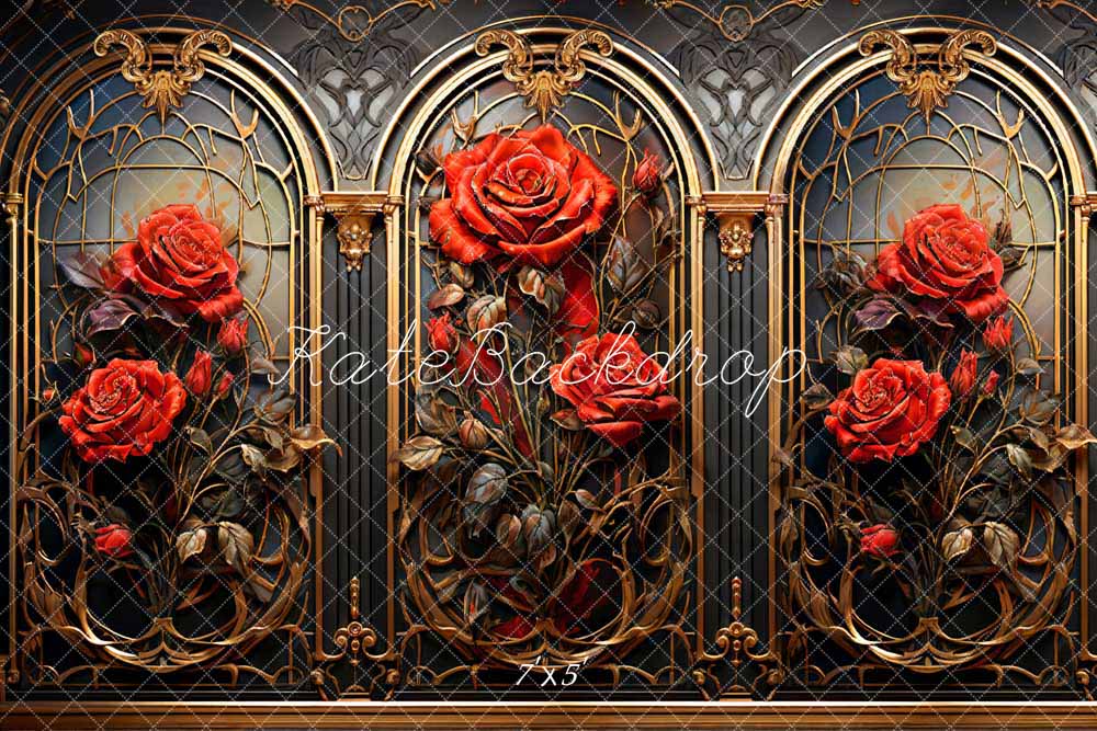 Kate Valentine Rose Metal Vintage Wall Backdrop Designed by Chain Photography - Kate Backdrop AU