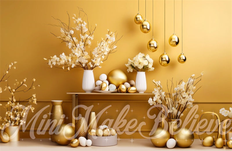 Kate Gold Easter Wall Backdrop Designed by Mini MakeBelieve - Kate Backdrop AU
