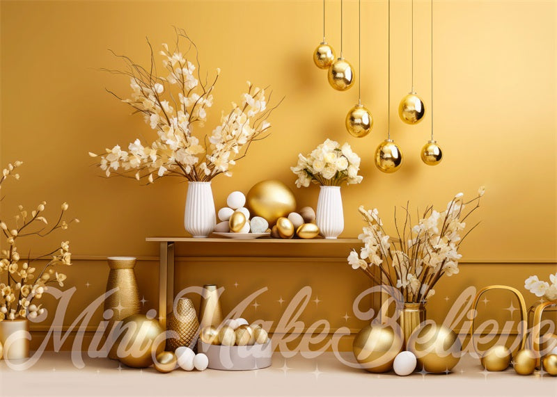 Kate Gold Easter Wall Backdrop Designed by Mini MakeBelieve - Kate Backdrop AU