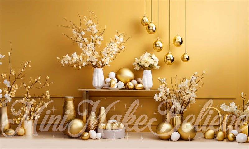 Kate Gold Easter Wall Backdrop Designed by Mini MakeBelieve - Kate Backdrop AU