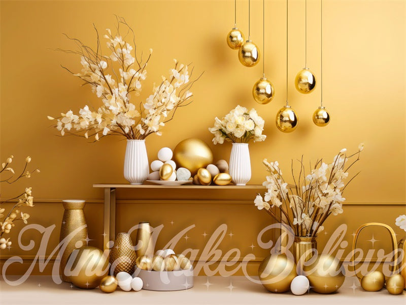 Kate Gold Easter Wall Backdrop Designed by Mini MakeBelieve - Kate Backdrop AU