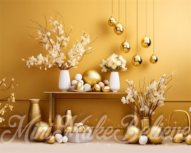 Kate Gold Easter Wall Backdrop Designed by Mini MakeBelieve - Kate Backdrop AU