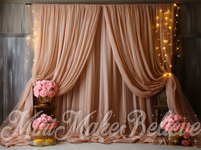 Kate Pink Curtain Backdrop Designed by Mini MakeBelieve - Kate Backdrop AU