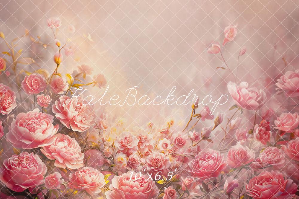 Kate Pink Flowers Fine Art Portrait Backdrop Designed by GQ - Kate Backdrop AU