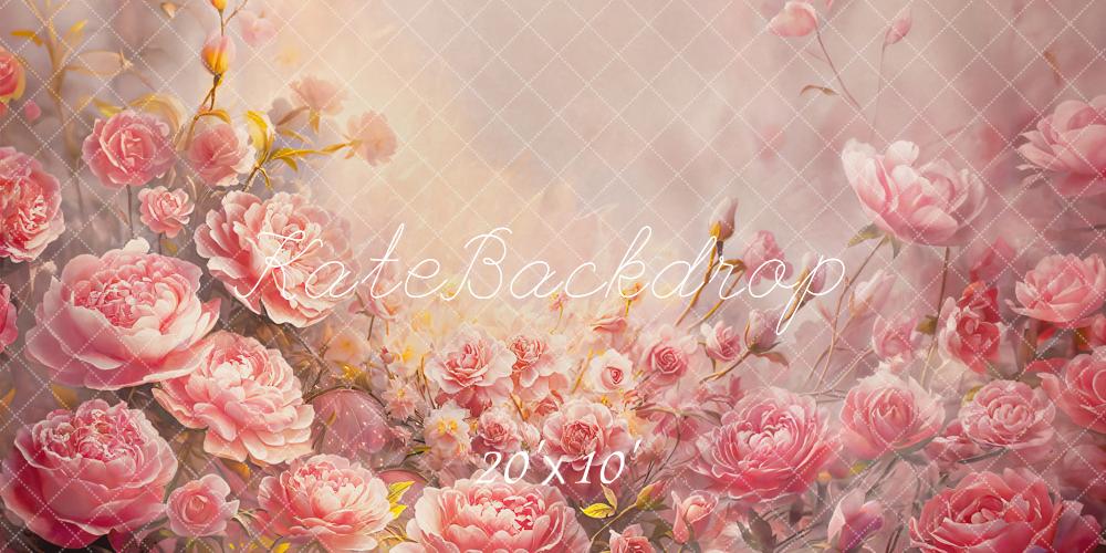 Kate Pink Flowers Fine Art Portrait Backdrop Designed by GQ - Kate Backdrop AU