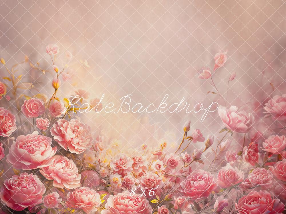 Kate Pink Flowers Fine Art Portrait Backdrop Designed by GQ - Kate Backdrop AU