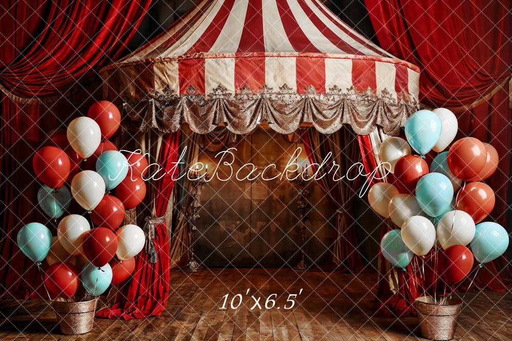 Kate Balloon Red Balloon Circus Backdrop Designed by Emetselch - Kate Backdrop AU