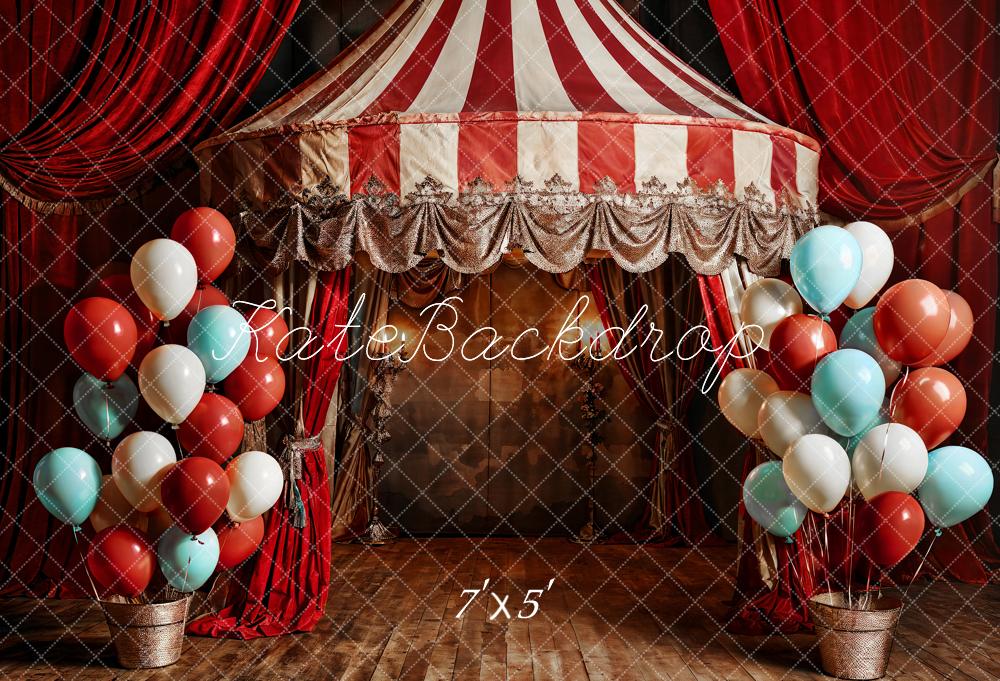 Kate Balloon Red Balloon Circus Backdrop Designed by Emetselch - Kate Backdrop AU