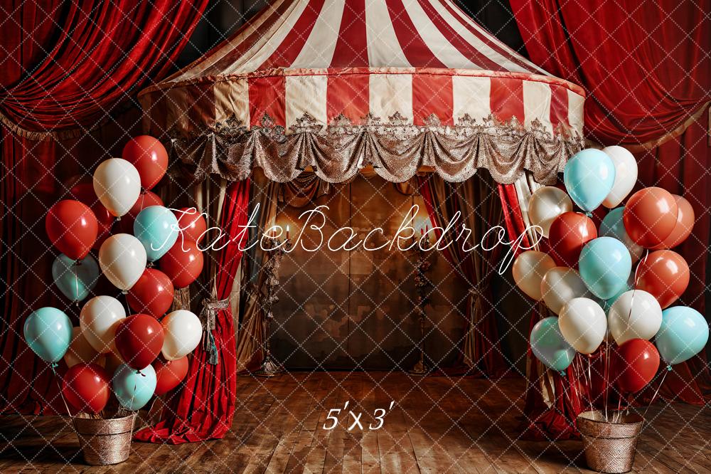 Kate Balloon Red Balloon Circus Backdrop Designed by Emetselch - Kate Backdrop AU