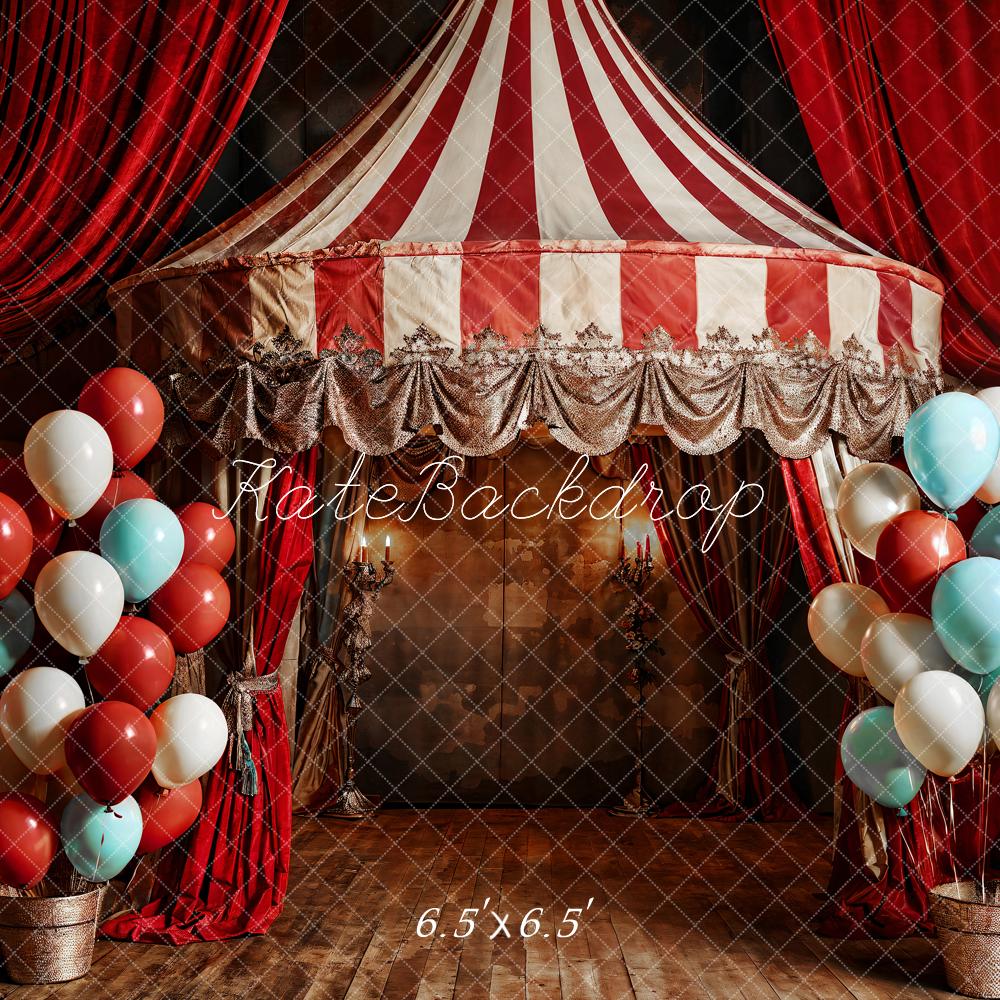 Kate Balloon Red Balloon Circus Backdrop Designed by Emetselch - Kate Backdrop AU