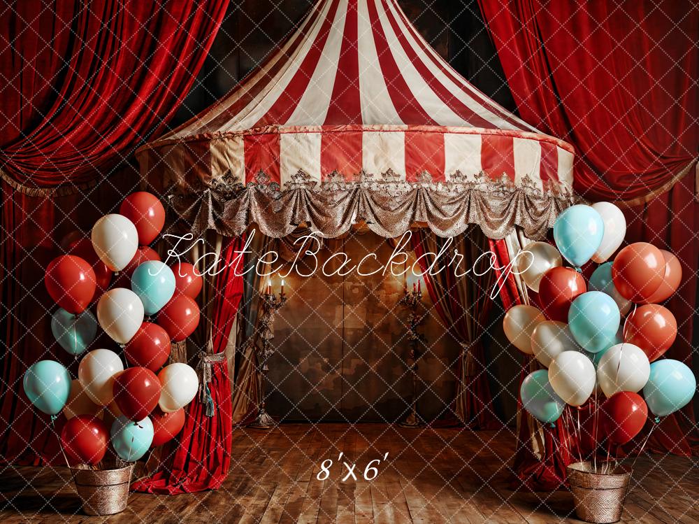 Kate Balloon Red Balloon Circus Backdrop Designed by Emetselch - Kate Backdrop AU