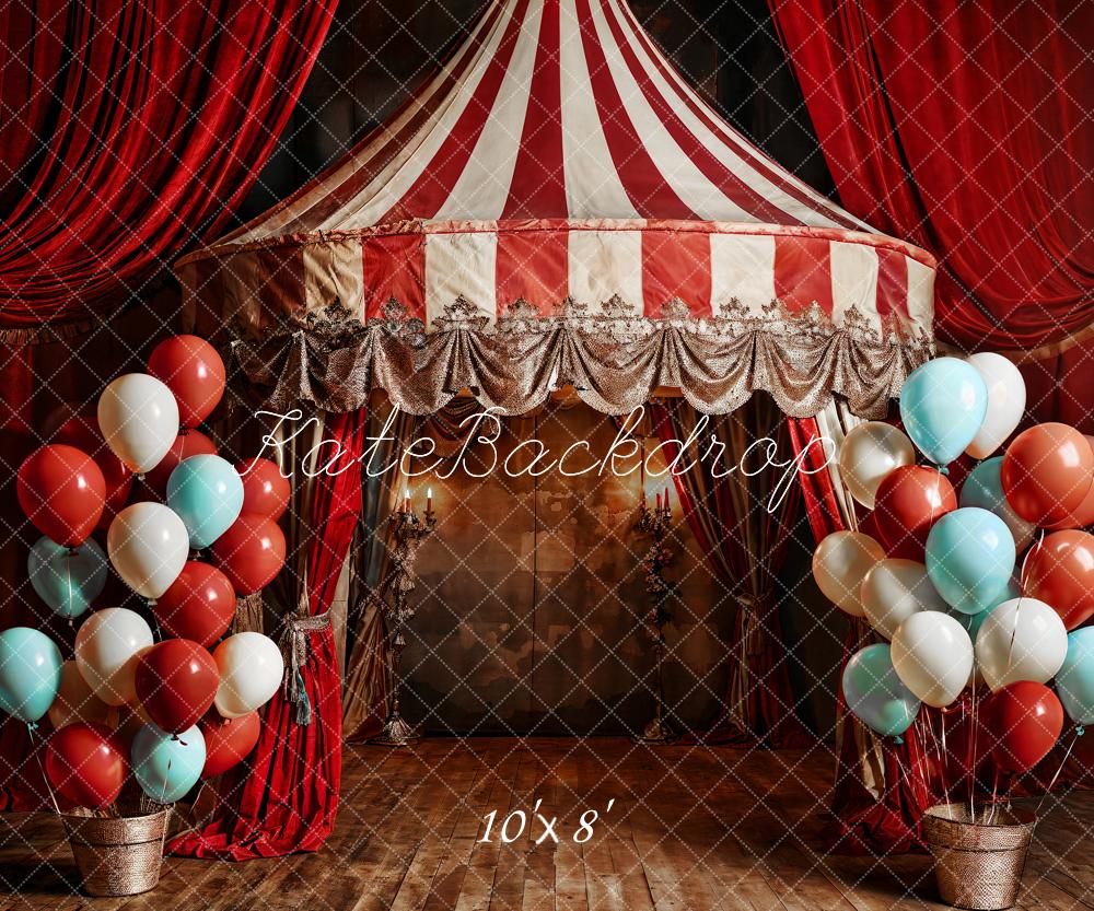 Kate Balloon Red Balloon Circus Backdrop Designed by Emetselch - Kate Backdrop AU