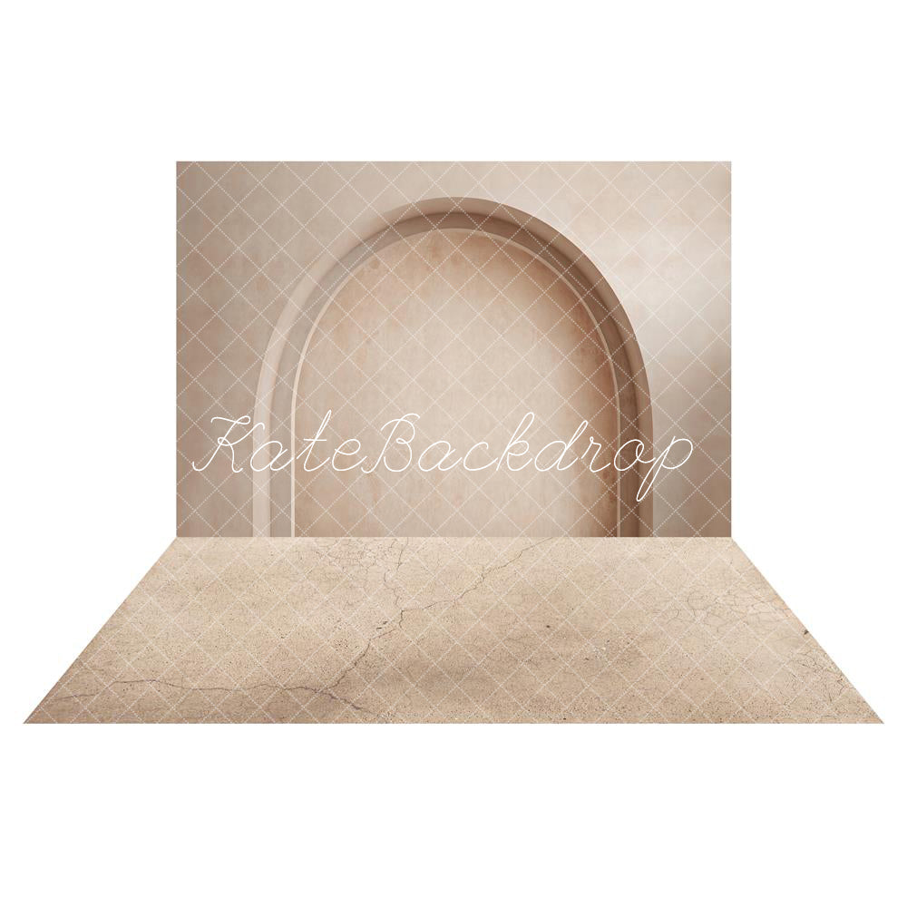 Kate Art Arch Wall Backdrop + Worn Cracked Terrazzo Floor for Photography - Kate Backdrop AU