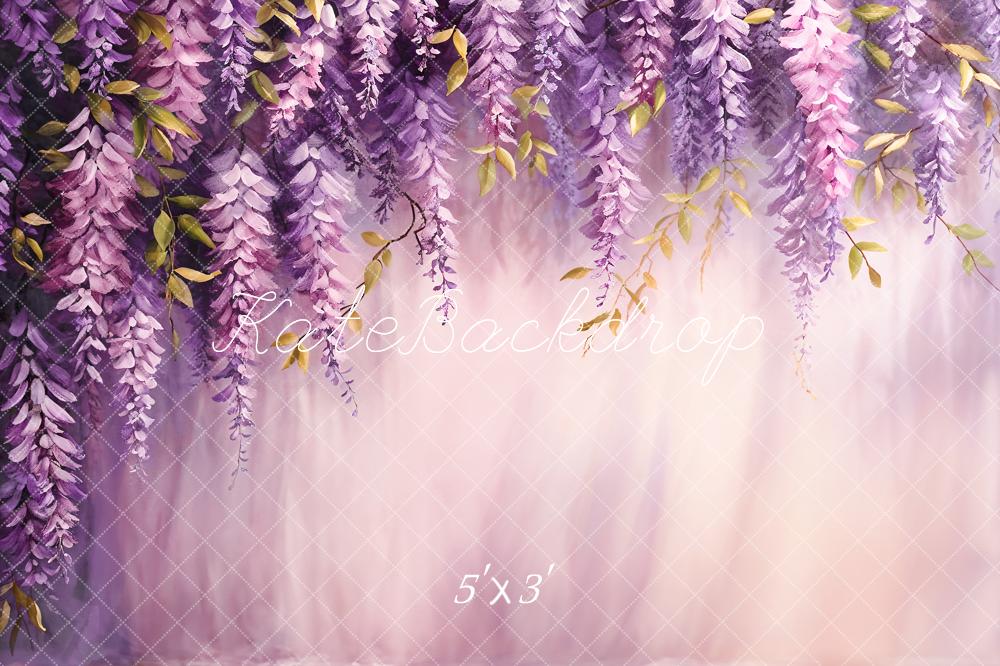 Kate Purple Leaf Art Backdrop Designed by Chain Photography - Kate Backdrop AU