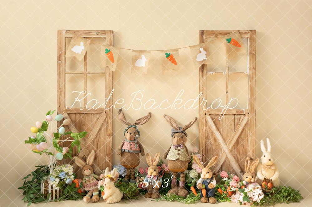 Kate Spring Easter Peter Rabbit Wooden Door Backdrop Designed by Emetselch - Kate Backdrop AU