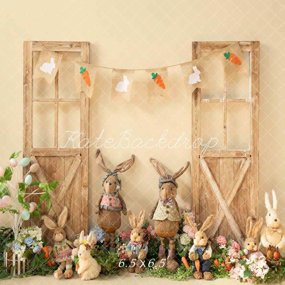 Kate Spring Easter Peter Rabbit Wooden Door Backdrop Designed by Emetselch - Kate Backdrop AU