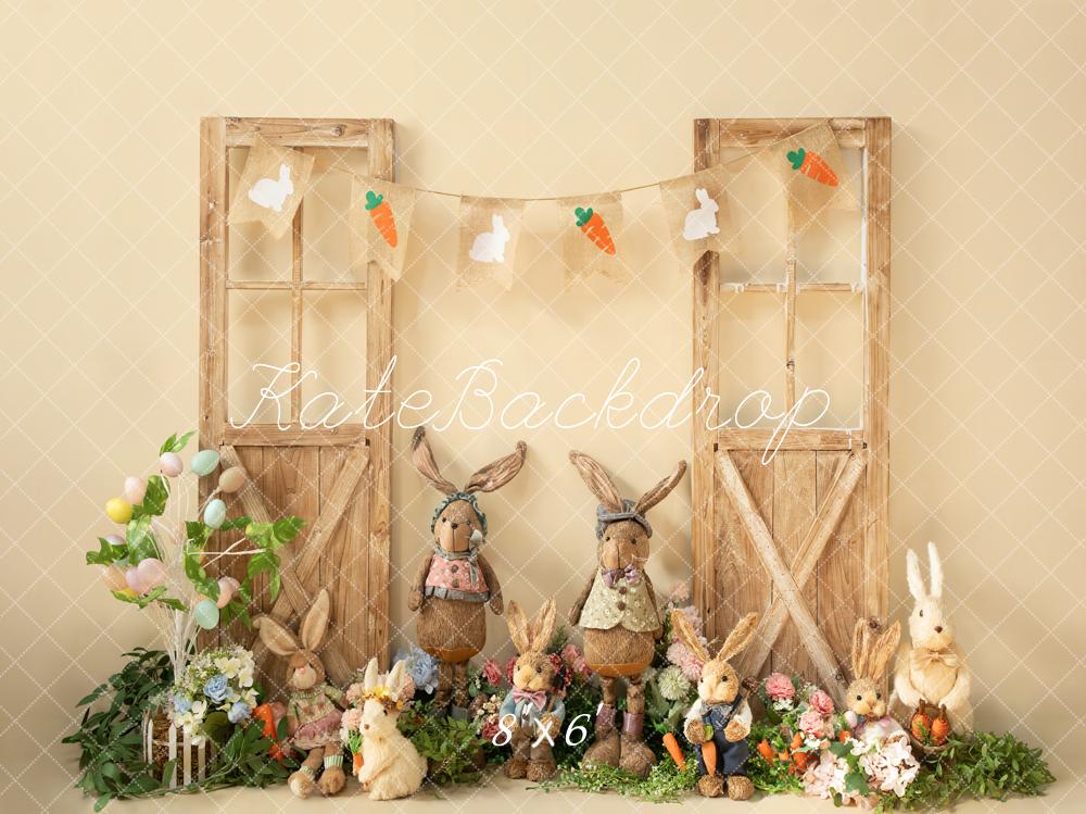 Kate Spring Easter Peter Rabbit Wooden Door Backdrop Designed by Emetselch - Kate Backdrop AU