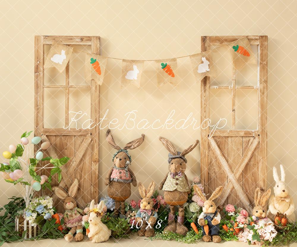 Kate Spring Easter Peter Rabbit Wooden Door Backdrop Designed by Emetselch - Kate Backdrop AU